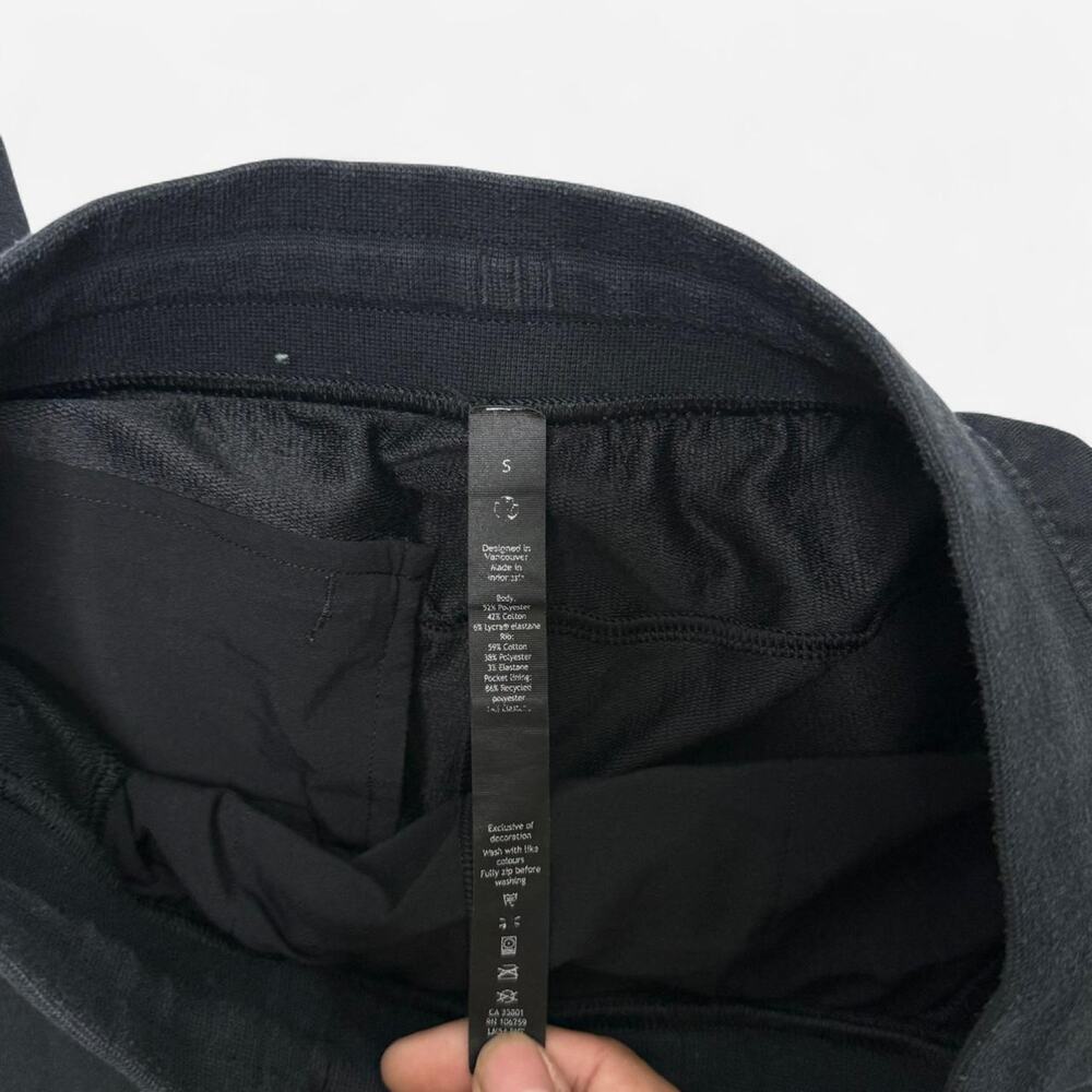 Lululemon Mens Small Black Jogger Sweatpants Drawstring Tapered - Picture 3 of 7